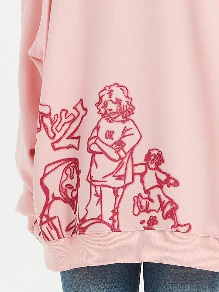 Quick Outfits, Modest Fashion Outfits Ideas Graphic Printed Hoodie Quick Outfits, Modest Fashion Outfits Ideas Graphic Printed Hoodie