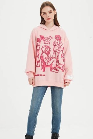 Quick Outfits, Modest Fashion Outfits Ideas Graphic Printed Hoodie