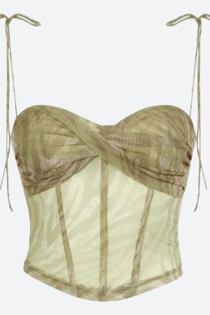 Quick Outfits, Modest Fashion Outfits Ideas Green Corset Top