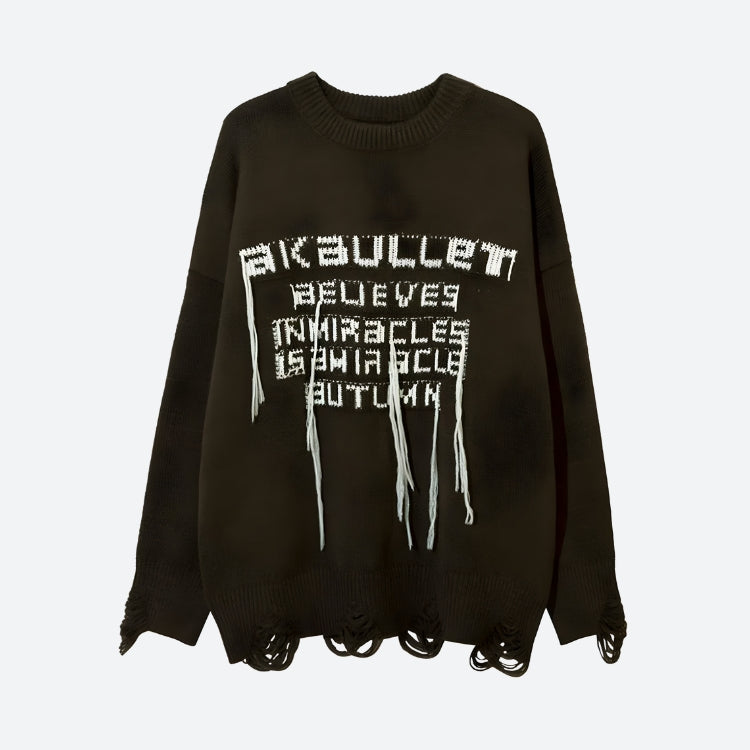 Quick Outfits, Modest Fashion Outfits Ideas Grunge AK-Bullet Tasseled Sweater Quick Outfits, Modest Fashion Outfits Ideas Grunge AK-Bullet Tasseled Sweater