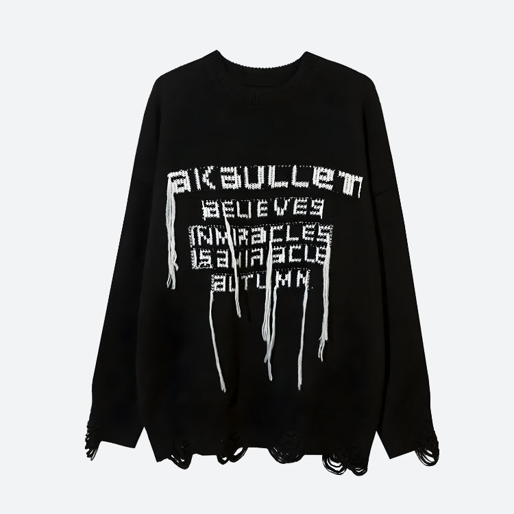 Quick Outfits, Modest Fashion Outfits Ideas Grunge AK-Bullet Tasseled Sweater Quick Outfits, Modest Fashion Outfits Ideas Grunge AK-Bullet Tasseled Sweater