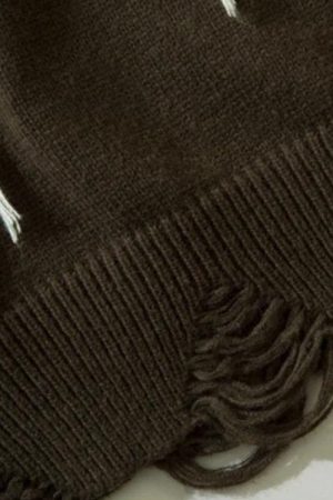 Quick Outfits, Modest Fashion Outfits Ideas Grunge AK-Bullet Tasseled Sweater