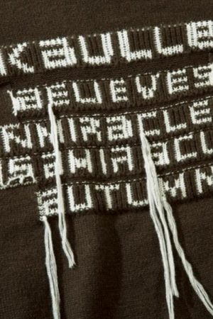 Quick Outfits, Modest Fashion Outfits Ideas Grunge AK-Bullet Tasseled Sweater