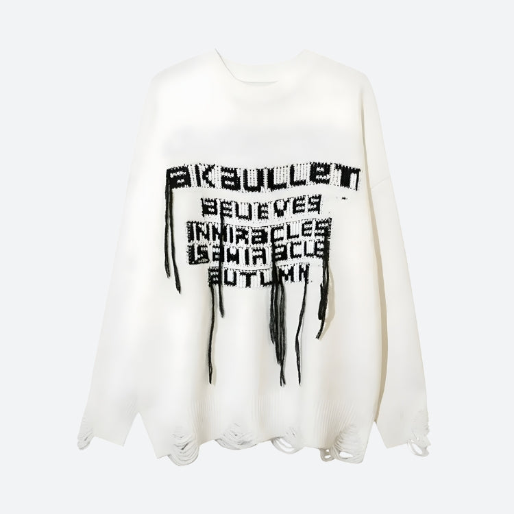 Quick Outfits, Modest Fashion Outfits Ideas Grunge AK-Bullet Tasseled Sweater Quick Outfits, Modest Fashion Outfits Ideas Grunge AK-Bullet Tasseled Sweater