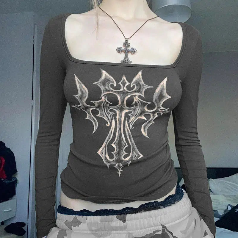 Quick Outfits, Modest Fashion Outfits Ideas Grunge Cross Bleached Top Quick Outfits, Modest Fashion Outfits Ideas Grunge Cross Bleached Top