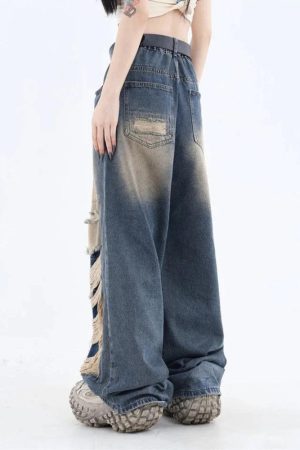 Quick Outfits, Modest Fashion Outfits Ideas Grunge Dark Wash Distressed Jeans
