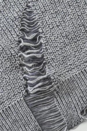 Quick Outfits, Modest Fashion Outfits Ideas Grunge Distressed Knitted Sweater