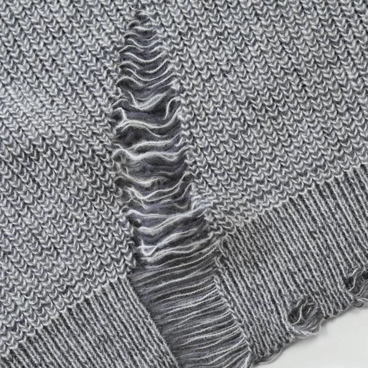 Quick Outfits, Modest Fashion Outfits Ideas Grunge Distressed Knitted Sweater Quick Outfits, Modest Fashion Outfits Ideas Grunge Distressed Knitted Sweater