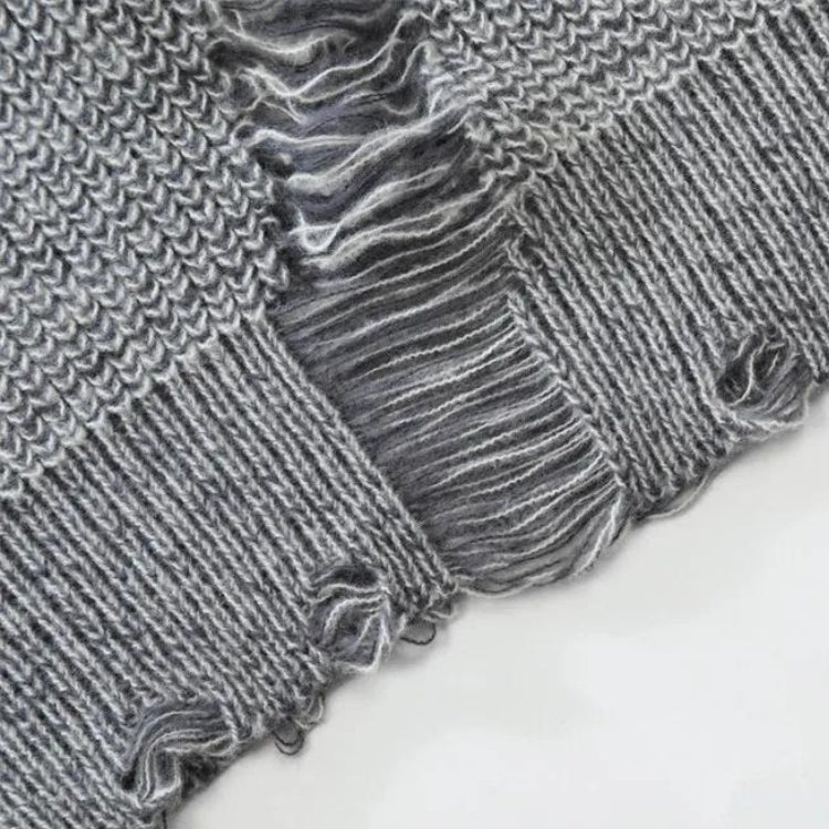 Quick Outfits, Modest Fashion Outfits Ideas Grunge Distressed Knitted Sweater Quick Outfits, Modest Fashion Outfits Ideas Grunge Distressed Knitted Sweater