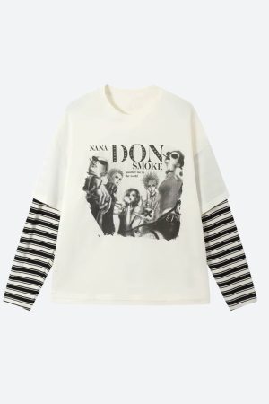 Quick Outfits, Modest Fashion Outfits Ideas Grunge Don't Smoke Layered Top