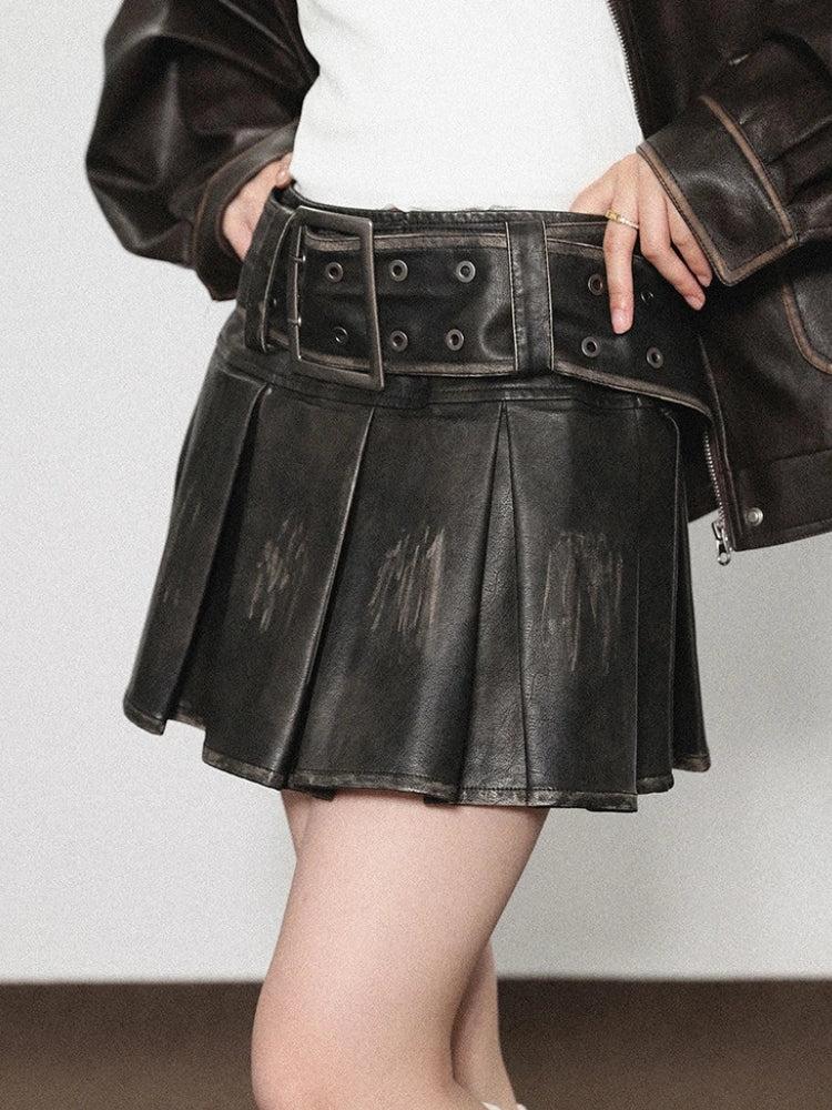 Quick Outfits, Modest Fashion Outfits Ideas Grunge Faux Leather Pleated Mini Skirt Quick Outfits, Modest Fashion Outfits Ideas Grunge Faux Leather Pleated Mini Skirt
