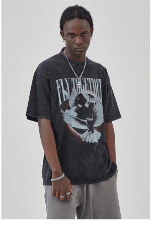 Quick Outfits, Modest Fashion Outfits Ideas Grunge Fly Together Tee