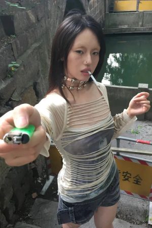 Quick Outfits, Modest Fashion Outfits Ideas Grunge Layered Sheer Top