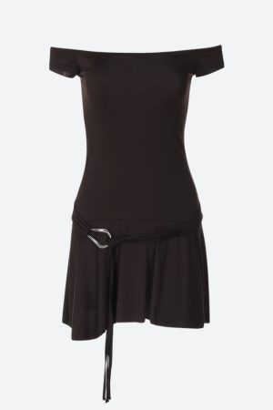 Quick Outfits, Modest Fashion Outfits Ideas Grunge Off Shoulder Mini Dress