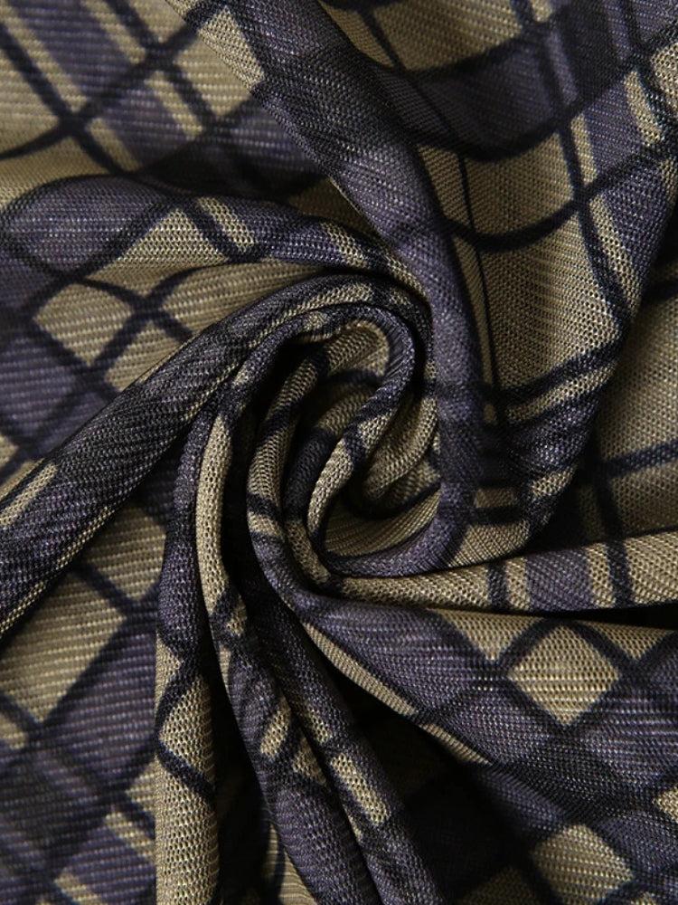 Quick Outfits, Modest Fashion Outfits Ideas Grunge Plaid Mesh Midi Skirt Quick Outfits, Modest Fashion Outfits Ideas Grunge Plaid Mesh Midi Skirt