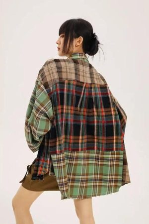 Quick Outfits, Modest Fashion Outfits Ideas Grunge Plaid Shirt