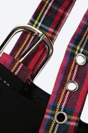 Quick Outfits, Modest Fashion Outfits Ideas Grunge Plaid Star Patch Top