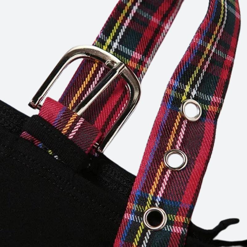 Quick Outfits, Modest Fashion Outfits Ideas Grunge Plaid Star Patch Top Quick Outfits, Modest Fashion Outfits Ideas Grunge Plaid Star Patch Top