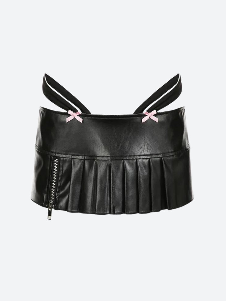 Quick Outfits, Modest Fashion Outfits Ideas Grunge Pleated Zipper Slit Micro Mini Skirt Quick Outfits, Modest Fashion Outfits Ideas Grunge Pleated Zipper Slit Micro Mini Skirt