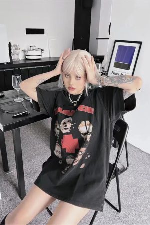 Quick Outfits, Modest Fashion Outfits Ideas Grunge Rammstein Tee