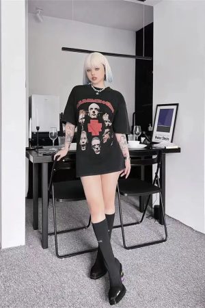 Quick Outfits, Modest Fashion Outfits Ideas Grunge Rammstein Tee