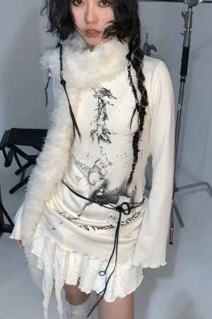 Quick Outfits, Modest Fashion Outfits Ideas Grunge Rope Belted Top