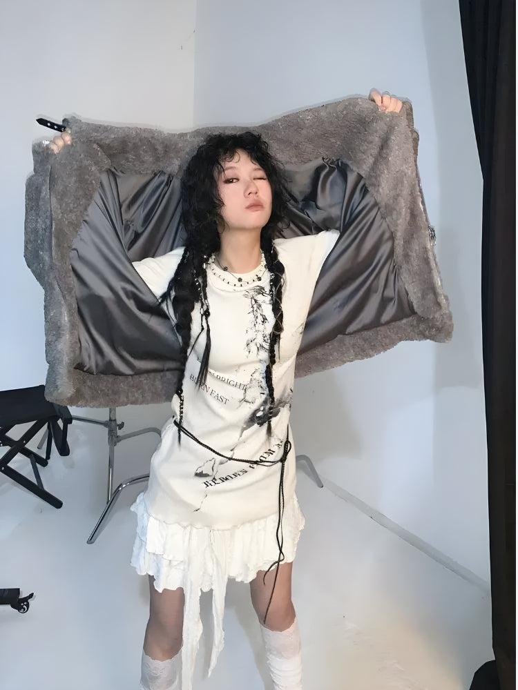 Quick Outfits, Modest Fashion Outfits Ideas Grunge Rope Belted Top Quick Outfits, Modest Fashion Outfits Ideas Grunge Rope Belted Top