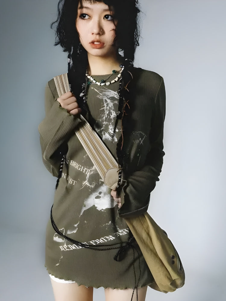 Quick Outfits, Modest Fashion Outfits Ideas Grunge Rope Belted Top Quick Outfits, Modest Fashion Outfits Ideas Grunge Rope Belted Top