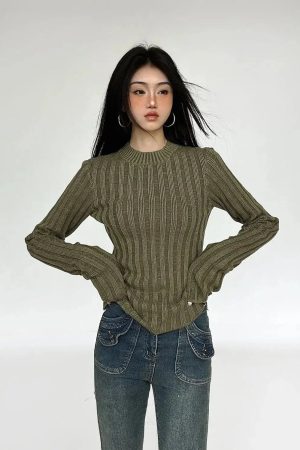 Quick Outfits, Modest Fashion Outfits Ideas Grunge Slim Fit Sweater