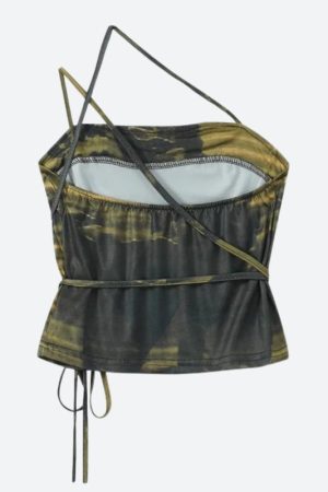 Quick Outfits, Modest Fashion Outfits Ideas Grunge Snake Lace Up Top