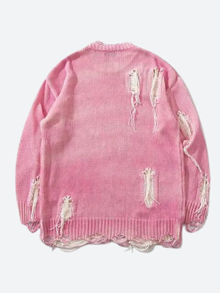 Quick Outfits, Modest Fashion Outfits Ideas Grunge Tasseled Distressed Sweater Quick Outfits, Modest Fashion Outfits Ideas Grunge Tasseled Distressed Sweater