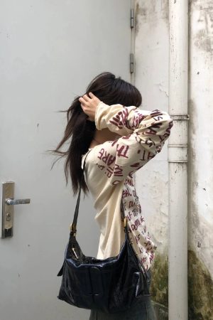 Quick Outfits, Modest Fashion Outfits Ideas Grunge Text Print Top