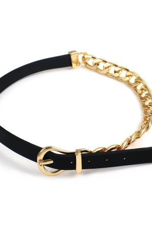 Quick Outfits, Modest Fashion Outfits Ideas Half Belted Chain Necklace