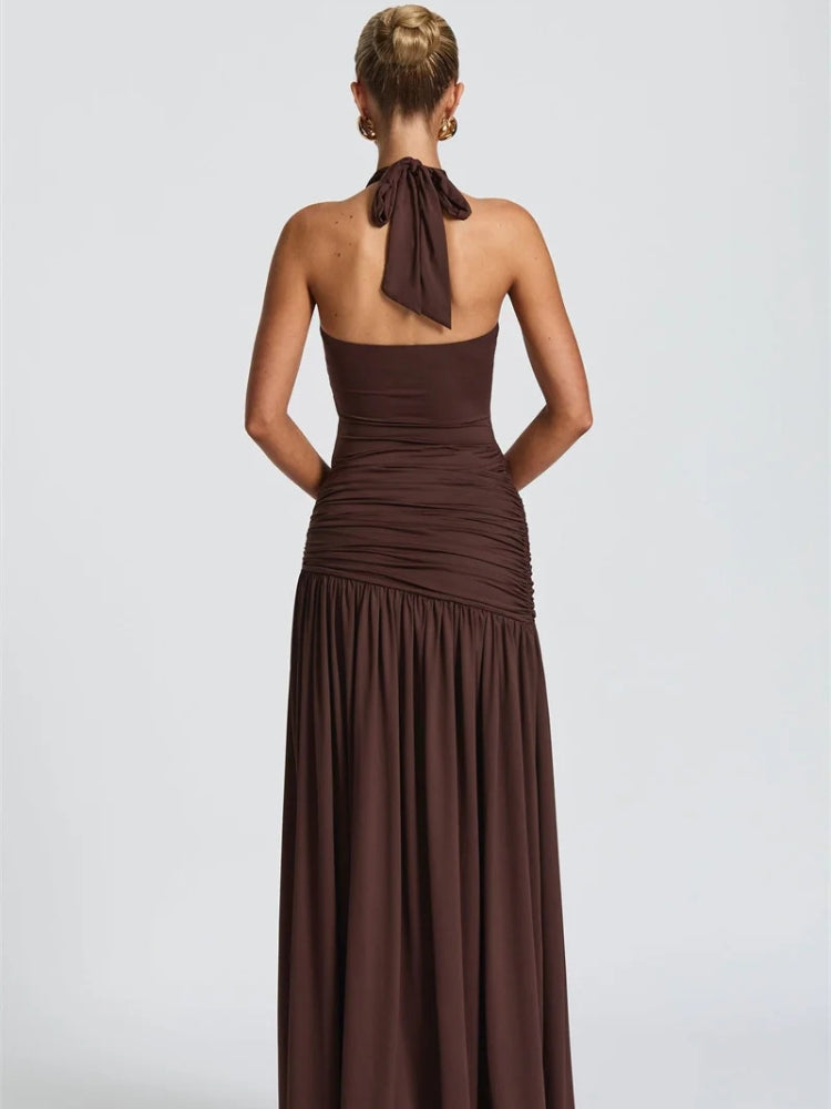 Quick Outfits, Modest Fashion Outfits Ideas Halter Bodysuit & Maxi Skirt Two Piece Set Quick Outfits, Modest Fashion Outfits Ideas Halter Bodysuit & Maxi Skirt Two Piece Set