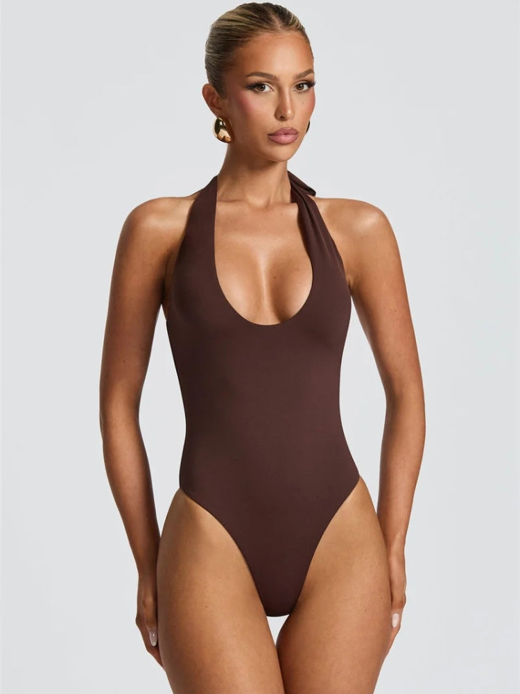 Quick Outfits, Modest Fashion Outfits Ideas Halter Bodysuit & Maxi Skirt Two Piece Set Quick Outfits, Modest Fashion Outfits Ideas Halter Bodysuit & Maxi Skirt Two Piece Set