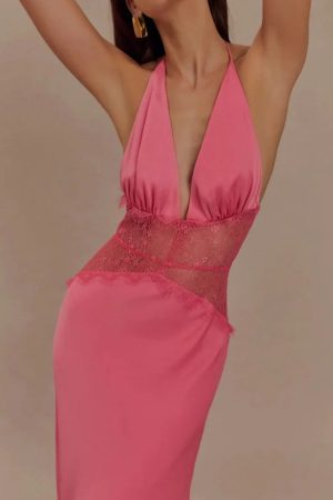 Quick Outfits, Modest Fashion Outfits Ideas Halter Neck Backless Maxi Dress