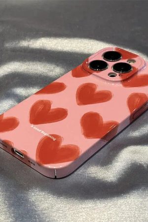 Quick Outfits, Modest Fashion Outfits Ideas Heart Painting Phone Case