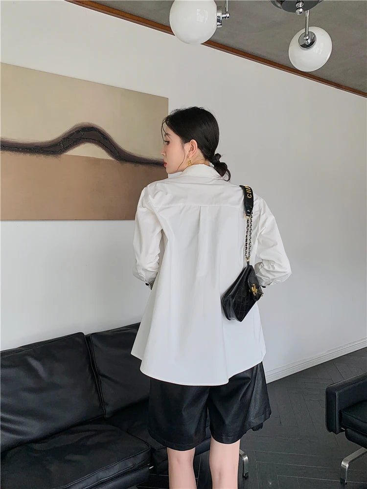 Quick Outfits, Modest Fashion Outfits Ideas Heart Patch Button-Up Shirt Quick Outfits, Modest Fashion Outfits Ideas Heart Patch Button-Up Shirt