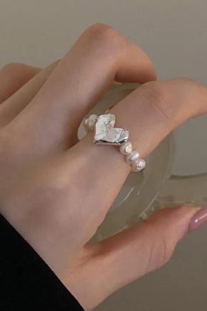 Quick Outfits, Modest Fashion Outfits Ideas Heart Stone Beaded Ring