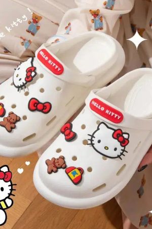 Quick Outfits, Modest Fashion Outfits Ideas Hello Kitty Slippers