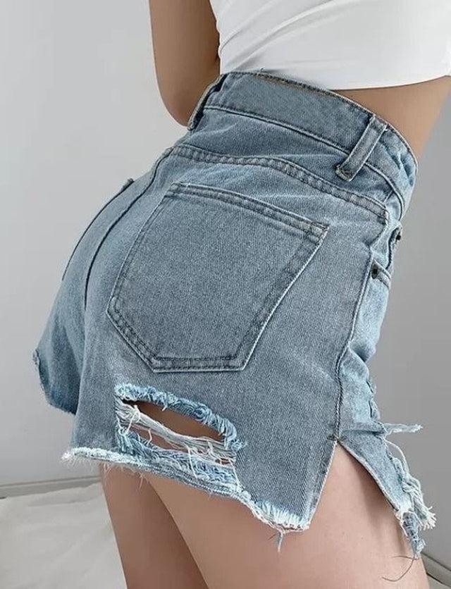 Quick Outfits, Modest Fashion Outfits Ideas High Waist Extra Distressed Jean Shorts Quick Outfits, Modest Fashion Outfits Ideas High Waist Extra Distressed Jean Shorts