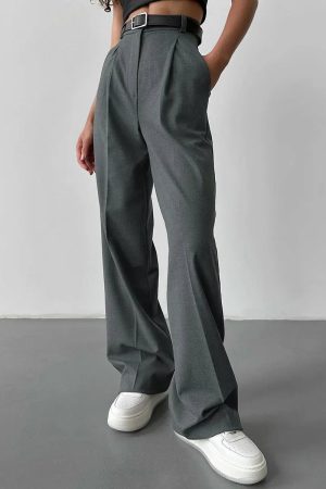 Quick Outfits, Modest Fashion Outfits Ideas High Waisted Tailored Pants