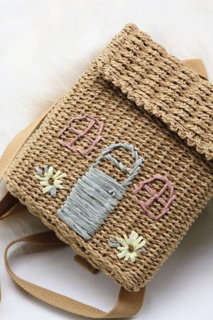 Quick Outfits, Modest Fashion Outfits Ideas Home Design Straw Backpack