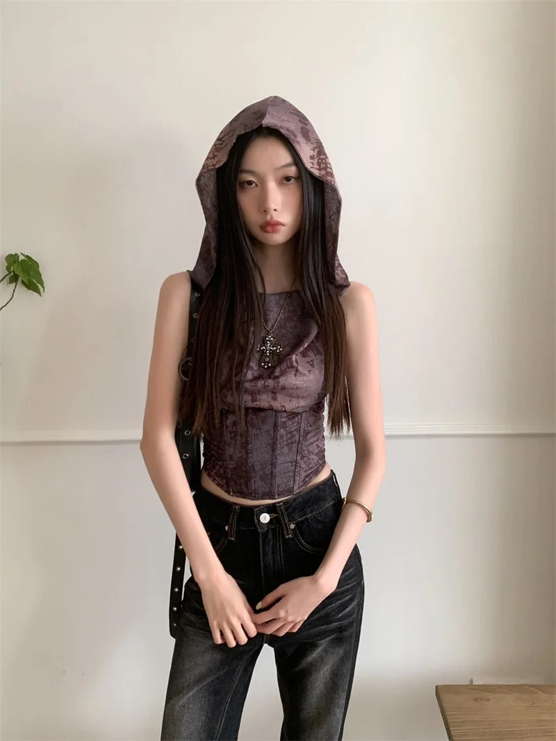 Quick Outfits, Modest Fashion Outfits Ideas Hooded Corset Top Quick Outfits, Modest Fashion Outfits Ideas Hooded Corset Top