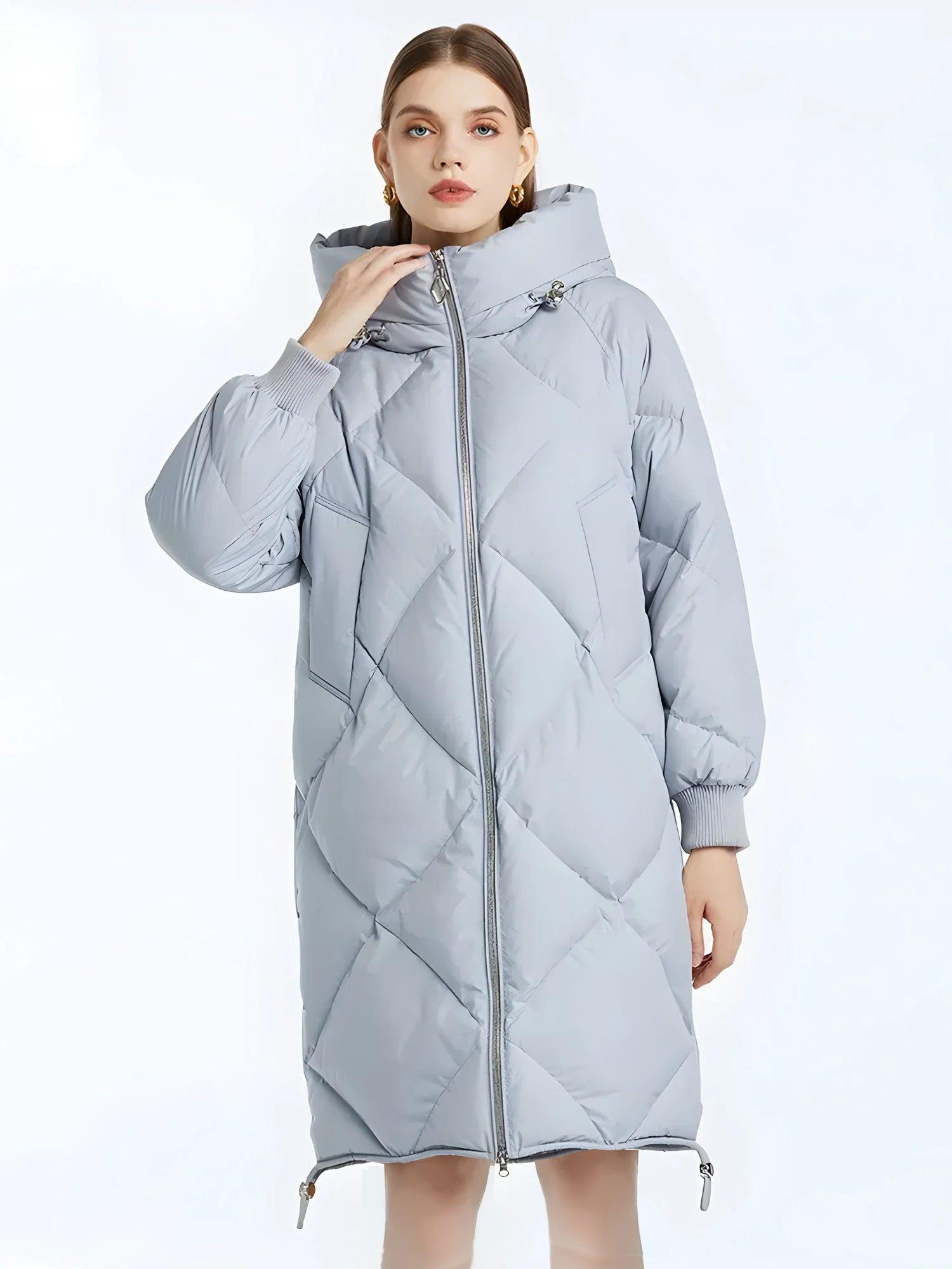 Quick Outfits, Modest Fashion Outfits Ideas Hooded Zip-Up Long Puffer Coat Quick Outfits, Modest Fashion Outfits Ideas Hooded Zip-Up Long Puffer Coat