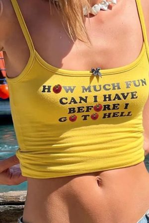 Quick Outfits, Modest Fashion Outfits Ideas How Much Fun Tank Top