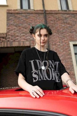 Quick Outfits, Modest Fashion Outfits Ideas I Don't Smoke Tee