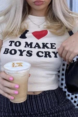 Quick Outfits, Modest Fashion Outfits Ideas I Love To Make Boys Cry Tee