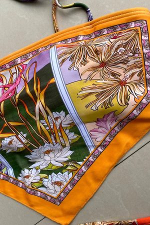 Quick Outfits, Modest Fashion Outfits Ideas Indie Floral Bandana Scarf Bikini Set