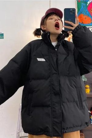 Quick Outfits, Modest Fashion Outfits Ideas Indie High Neck Puffer Jacket